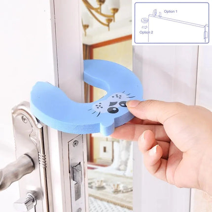 Cartoon Door Stopper – 2/5pcs Anti-Pinch Lock for Child Safety & Finger Protection
