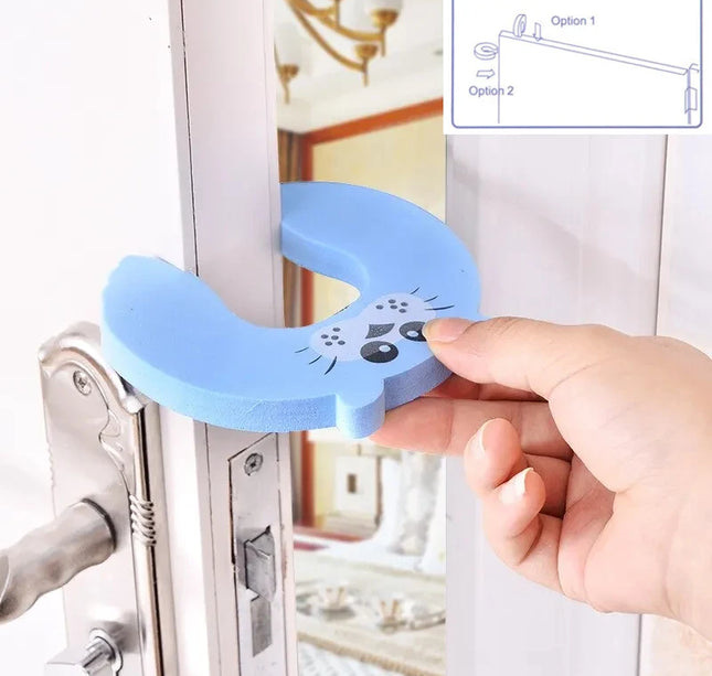 Cartoon Door Stopper – 2/5pcs Anti-Pinch Lock for Child Safety & Finger Protection
