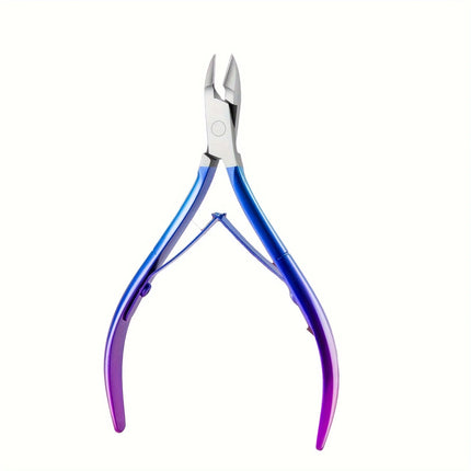 1 Pcs Colorful Scissor Nipper Clipper  Plier Colorful Nail Cuticle Dead Skin Remover Clear Nail Art Tool for Beauty Salon