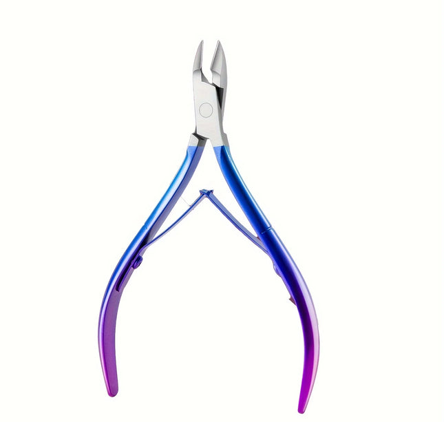 1 Pcs Colorful Scissor Nipper Clipper  Plier Colorful Nail Cuticle Dead Skin Remover Clear Nail Art Tool for Beauty Salon