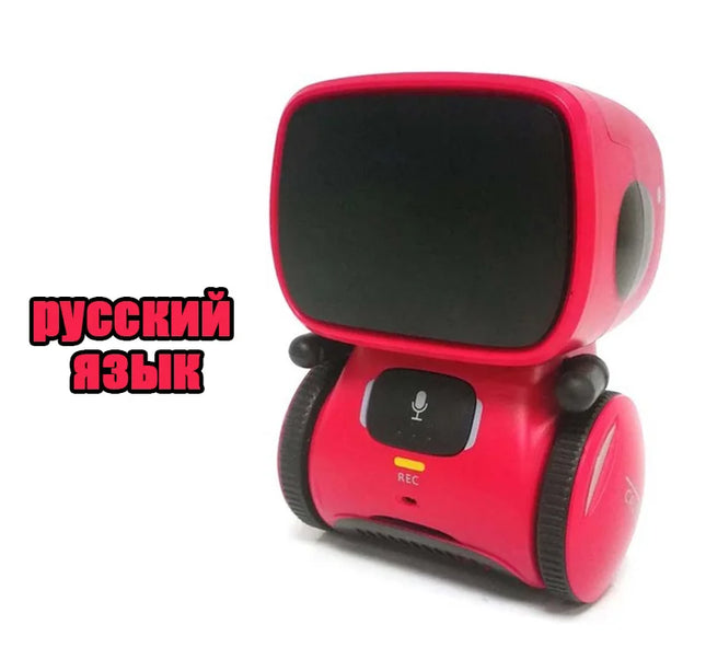 Intelligent RC Robot Toy – Interactive Voice & Touch Control with Russian, English & Spanish Versions for Educational Play