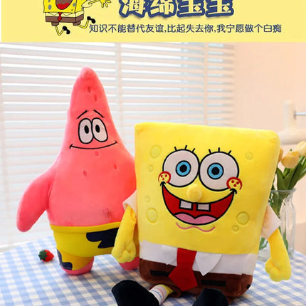 Giant Spongebob & Friends Plush Toys – Patrick, Mr. Krabs, Gary Throw Pillows for Boys’ Birthday & Halloween Decor