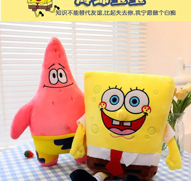 Giant Spongebob & Friends Plush Toys – Patrick, Mr. Krabs, Gary Throw Pillows for Boys’ Birthday & Halloween Decor