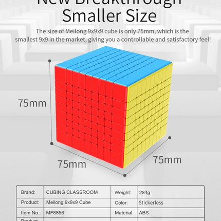 [Picube] MoYu Meilong 9x9x9 puzzle Cubo 9x9 Magic Cube Speed Educational Professional Speed cube cubo magic toy cubing classroom