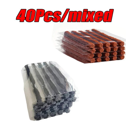 Tubeless Tire Repair Kit – 5–50pcs Plug Tools with Rubber Strips for Car, Truck & Motorcycle