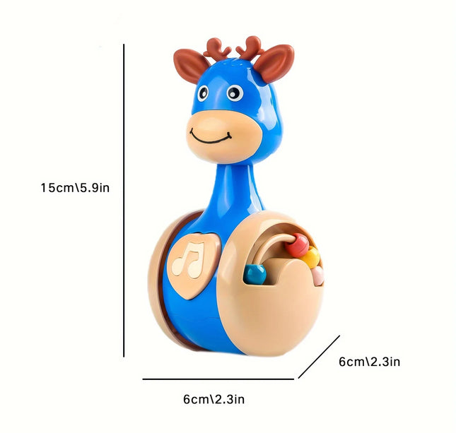 Fawn Sliding Tumbler Toy Rattle Baby Educational Early Education Gift Toy for Baby