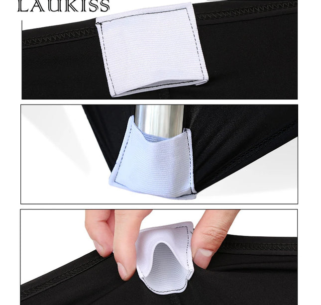 Black High Stretch Tablecloth Bed Cover Wedding Party Beauty Massage Elastic Hotel Birthday Table Cover Rectangular Table Cloth