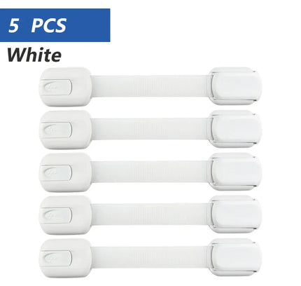 Child Safety Locks – Adhesive Baby Proofing Straps for Cabinets, Drawers & Doors