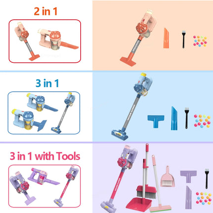 Kids Electric Vacuum Cleaner Toy – Simulation Cleaning Set for Toddlers Role Play & Educational Gifts