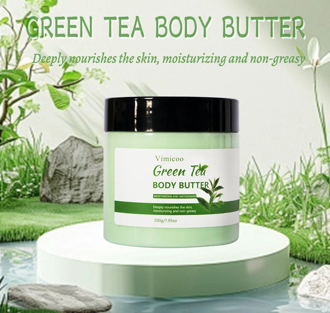 Green Tea Lavender Coconut & Shea Butter Body Moisturizer for Dry Skin Care Smooth Skin Enhancing Ingredients Body Lotion
