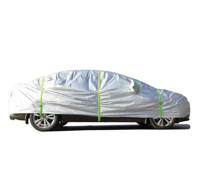 Universal Outdoor Car Cover – Full Exterior Sunshade & Snow Protection for Hatchback, Sedan & SUV
