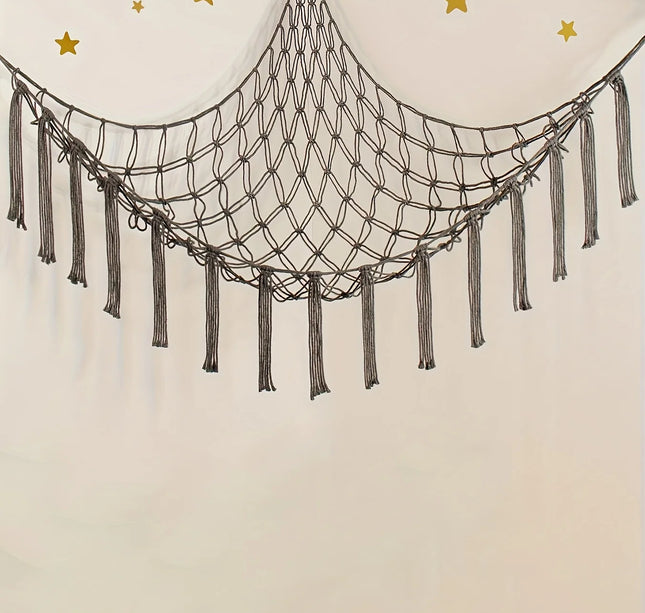 Large Capacity Stuffed Animals Hammock Net Macrame Boho Home Decorations Corner Toy Storage Organizer Plush Toys Hanging Net