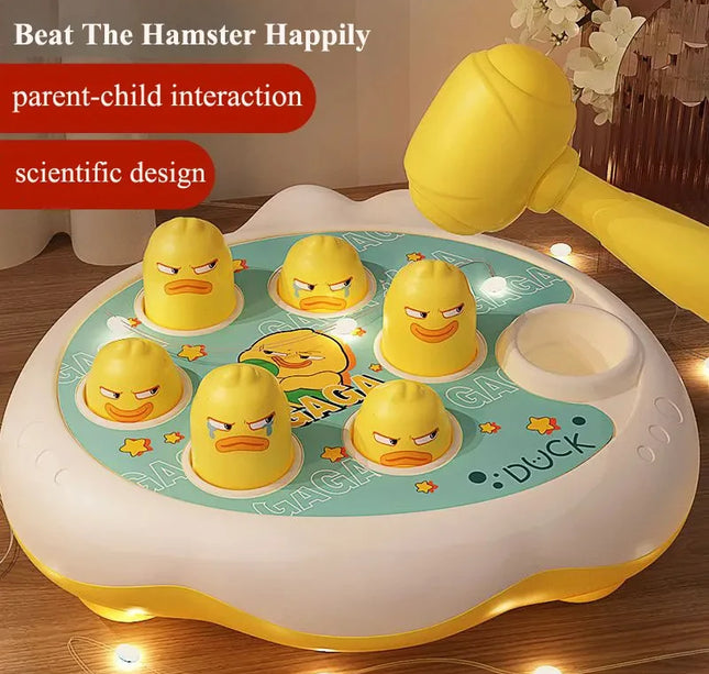 Montessori Animal Puzzle Toy – Duck/Frog/Pig with Hammer for Toddlers (12–24 Months)