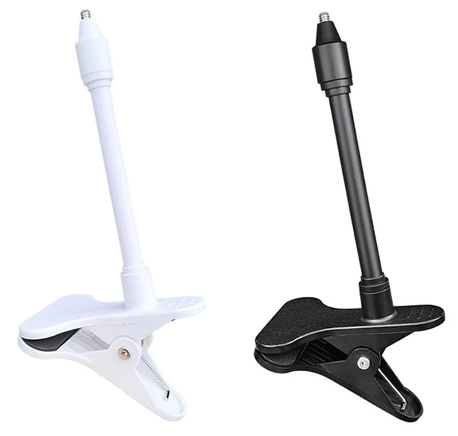 Portable Bendable Camera Holder – No-Punch Clamp Mount for Baby Monitor or Webcam