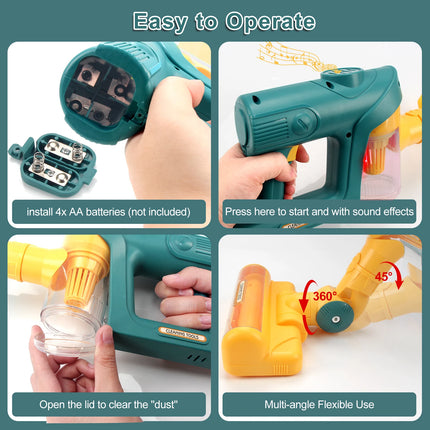Electric Mini Vacuum With Light and Music Cleaner Simulation Housework Dust Catcher Educational Pretend Play Toys for Kids Gifts