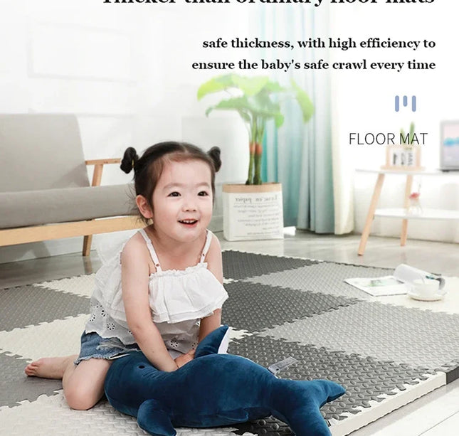 EVA Foam Baby Play Mat – 8–16pcs Puzzle Floor Carpet for Kids 30x1cm