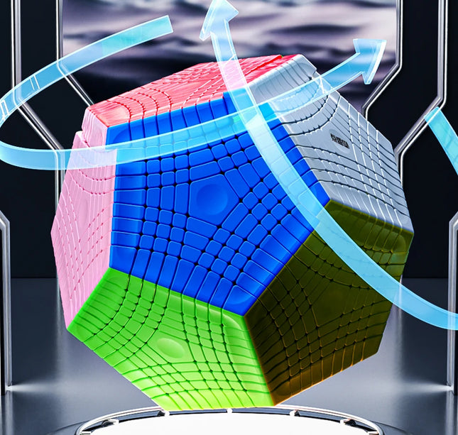 [Picube] DianSheng Galaxy Petaminx 9x9x9 Magnetic 9x9 Megaminx Magic Cube Stickerless Dodecahedron Profession Speed Puzzle