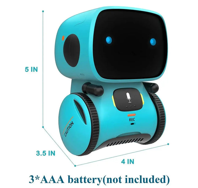Intelligent RC Robot Toy – Interactive Voice & Touch Control with Russian, English & Spanish Versions for Educational Play