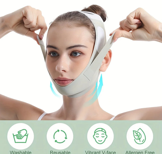Reusable Face Slimming Bandage V Line Face Shaper Women Chin Cheek Lift Up Belt Facial Massage Strap Face Skin Care Beauty Tools