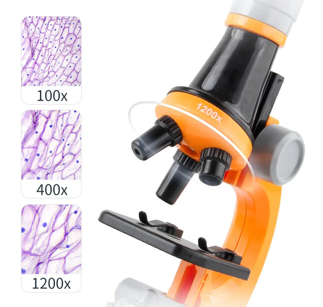 Children’s Microscope Toy – Educational Science Experiment Tool to Boost Learning & Intelligence