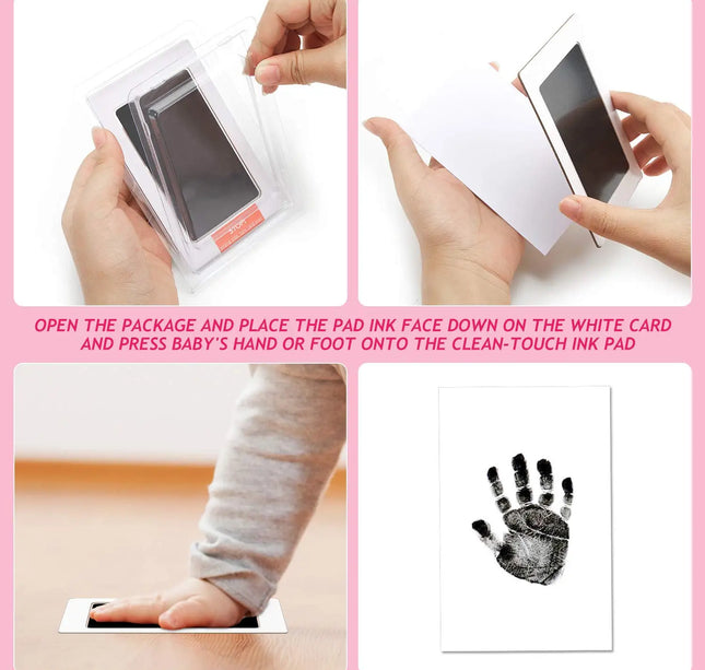 Newborn Baby Footprints Handprint Ink Pads Kits for DIY Photo Frame Accessories Newborn Baby Pet Cat Dog Paw Print Souvenir Gift