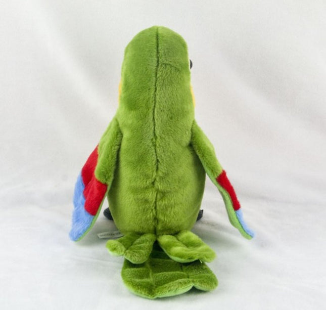 Talking Macaw Parrot Plush Toy – Electronic Repeating Stuffed Animal Bird for Kids & Pet Fun
