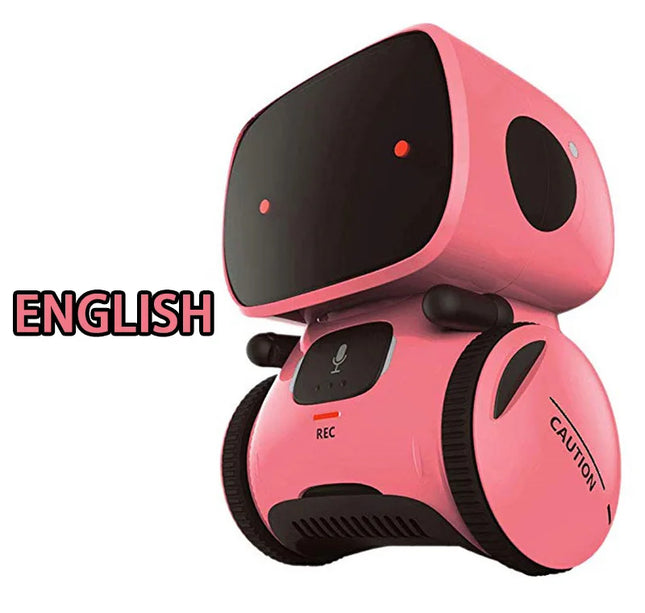 Intelligent RC Robot Toy – Interactive Voice & Touch Control with Russian, English & Spanish Versions for Educational Play