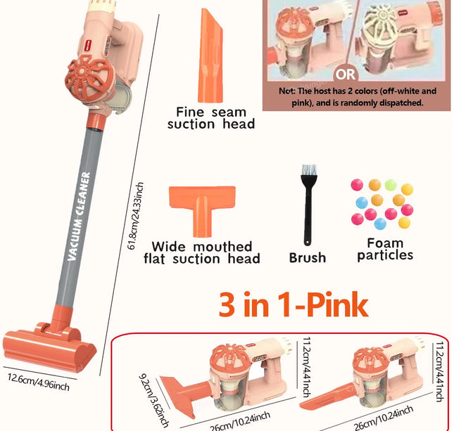 Kids Electric Vacuum Cleaner Toy – Simulation Cleaning Set for Toddlers Role Play & Educational Gifts
