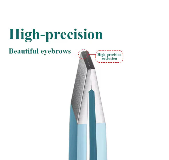 Eyebrow Tweezer Colorful Hair Beauty Fine Hairs Puller Stainless Steel Slanted Eye Brow Clips Removal Makeup Tools