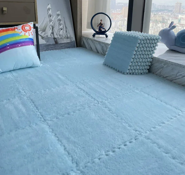 10/20pcs Baby Play Mat Set – Soft Plush EVA Foam Puzzle Carpet for Kids Room & Floor Warmth