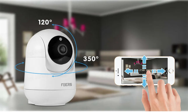 Fuers 5MP Tuya Smart WiFi Camera – Indoor IP Cam with AI & Baby Monitor
