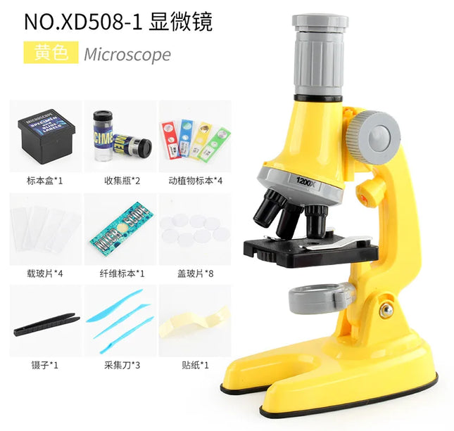 Children’s Microscope Toy – Educational Science Experiment Tool to Boost Learning & Intelligence