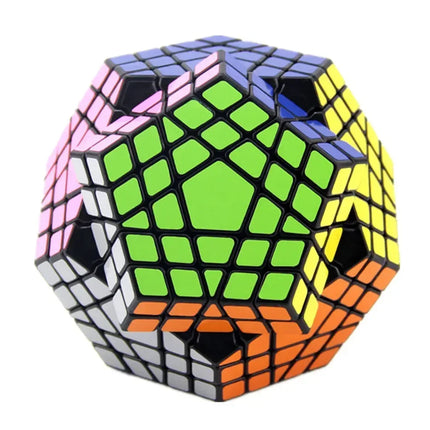 [Picube] SengSo 5x5 Megaminx 5x5x5 Gigaminx Magic Cube Black Base Mega Professional Cubo Magico Learning Educational Toys