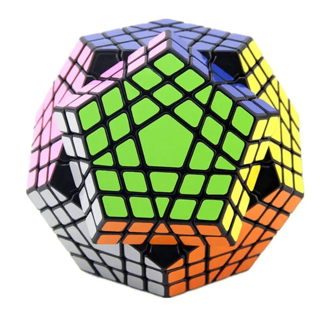 [Picube] SengSo 5x5 Megaminx 5x5x5 Gigaminx Magic Cube Black Base Mega Professional Cubo Magico Learning Educational Toys