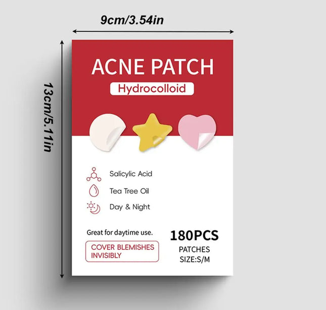 360Pcs Colorful Invisible Pimple Removal Anti-Acne Hydrocolloid Patches Spots Marks Concealer Beauty Makeup Tool Repair Sticker