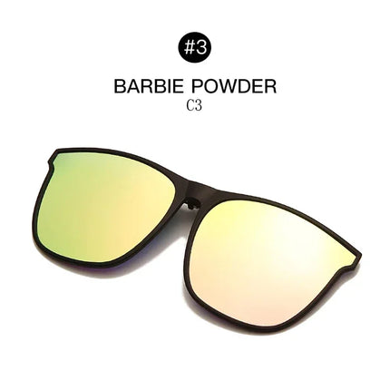 Men's Clip-On Polarized Sunglasses – Vintage Square Photochromic Night Vision Driving Glasses