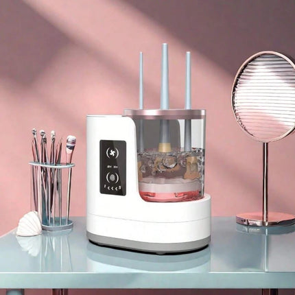 2025 New Electric Makeup Brush Cleaner Washing And Drying Set Automatic Brush Cleaning And Drying Beauty Tool Cleaning Machine.