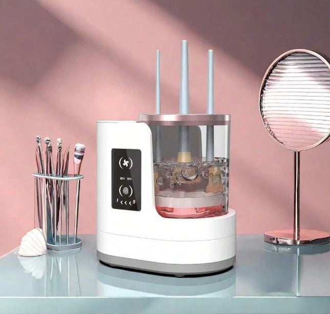 2025 New Electric Makeup Brush Cleaner Washing And Drying Set Automatic Brush Cleaning And Drying Beauty Tool Cleaning Machine.