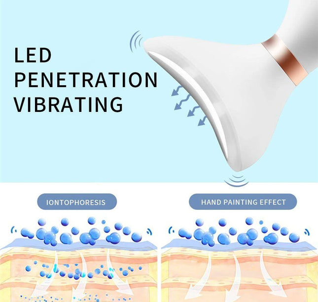 3 In 1 Face Massager Neck Facial Eye Massage Introducer Microcurrent Skin Rejuvenation Anti Aging Beauty Device BEAUTY TOOLS
