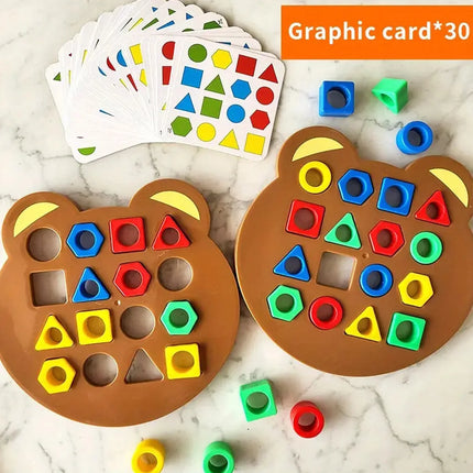 DIY Montessori Puzzle – Geometric Shape & Color Matching Game for Children