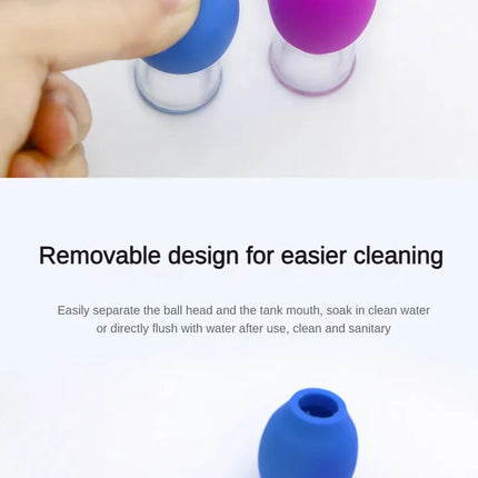 1/5/10pcs Silicone Cupping Set – Vacuum Massage Cups for Face, Body, Neck & Anti-Aging Cellulite Care