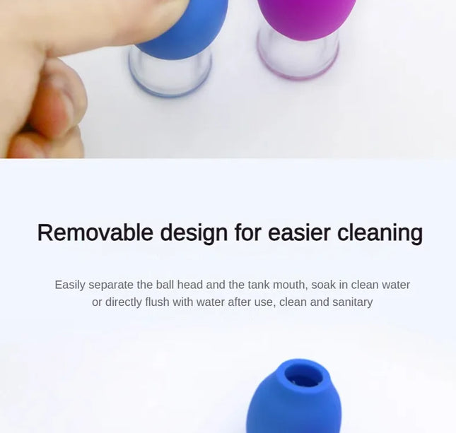 1/5/10pcs Silicone Cupping Set – Vacuum Massage Cups for Face, Body, Neck & Anti-Aging Cellulite Care