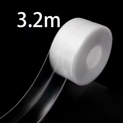 Transparent Acrylic Single-fold Kitchen And Bathroom Waterproof Mildew Stickers Sink Beautiful Stickers(3.2m*3.8cm)
