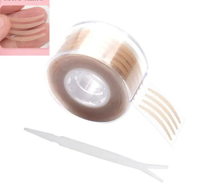 600pcs Double Fold Eyelid Tape – Invisible Self-Adhesive Lace Stickers for Eyelid Lift & Under Eye Beauty Tool