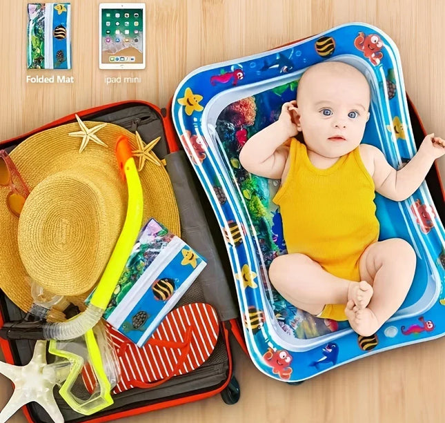 Infinno Baby Tummy Time Mat – Premium Inflatable Water Cushion for Sensory Play