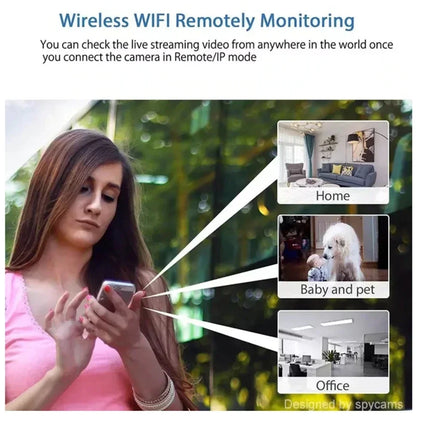 Wireless 1080P Mini Camera – Indoor WiFi Baby Monitor & Security Cam