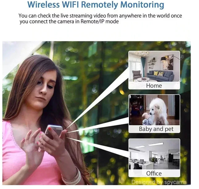 Wireless 1080P Mini Camera – Indoor WiFi Baby Monitor & Security Cam
