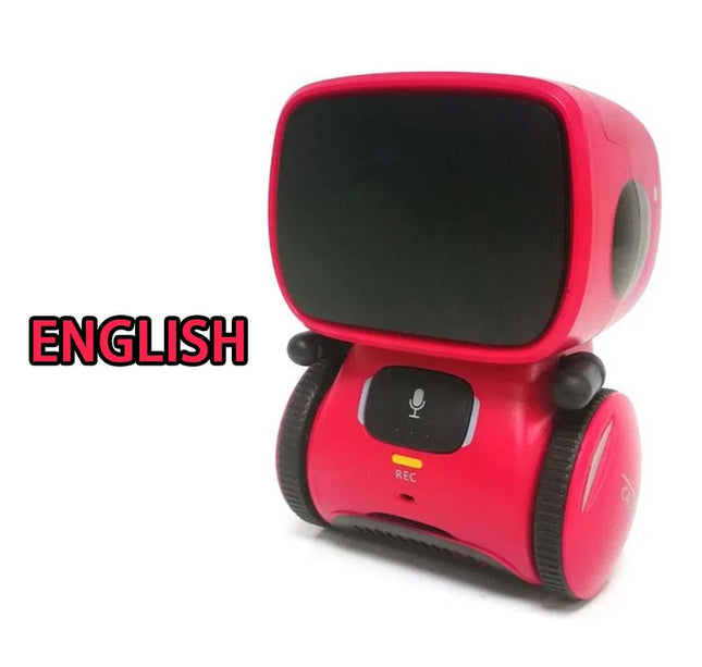 Intelligent RC Robot Toy – Interactive Voice & Touch Control with Russian, English & Spanish Versions for Educational Play
