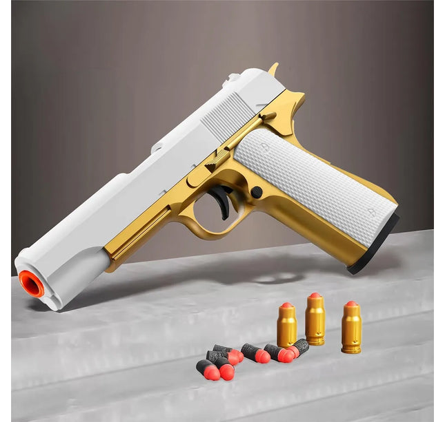 Toy Guns Ball Blaster With Soft Bullets Toys Foam Blaster Shooting Games Education Toy Model For 6,7,8,9,14+ Kids