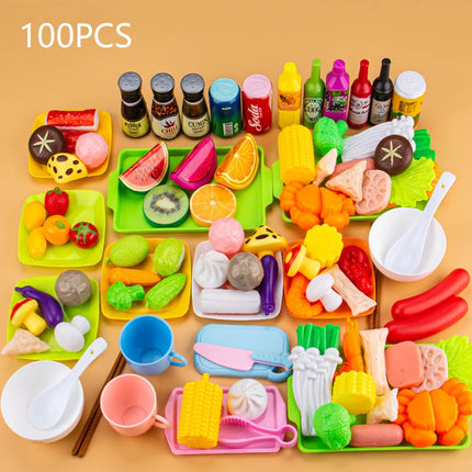 Kids Pretend Kitchen Playset – Simulation BBQ & Cooking Toys for Girls Educational Play House Fun